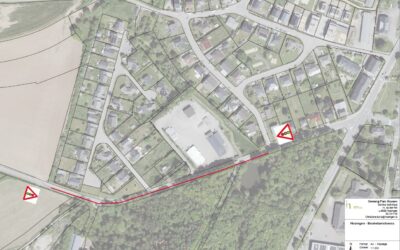 Donneschdeg, den 19. Mäerz 2026: Rout Luuchten an der Boukelzerstrooss zu Housen