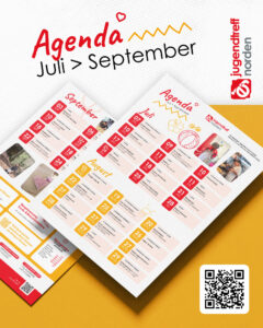 Agenda vum Jugendtreff Norden vu Juli bis September 2026!