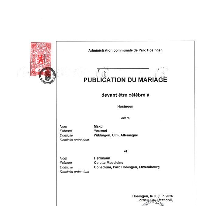Avis au public – Mariage Makd-Herrmann