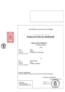 Avis au public - Mariage Oms-Lopes Aldabe