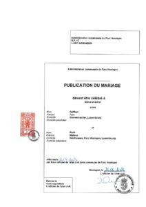 Avis au public - Mariage Gaffinet-Riehl