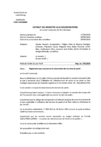 Avis au public - Modification du règlement-taxe concernant la réservation des terrains de padel
